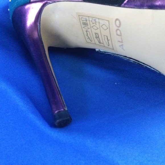 Aldo Wicilidia Studded Leather Heels 7.5 - Picture 11 of 12